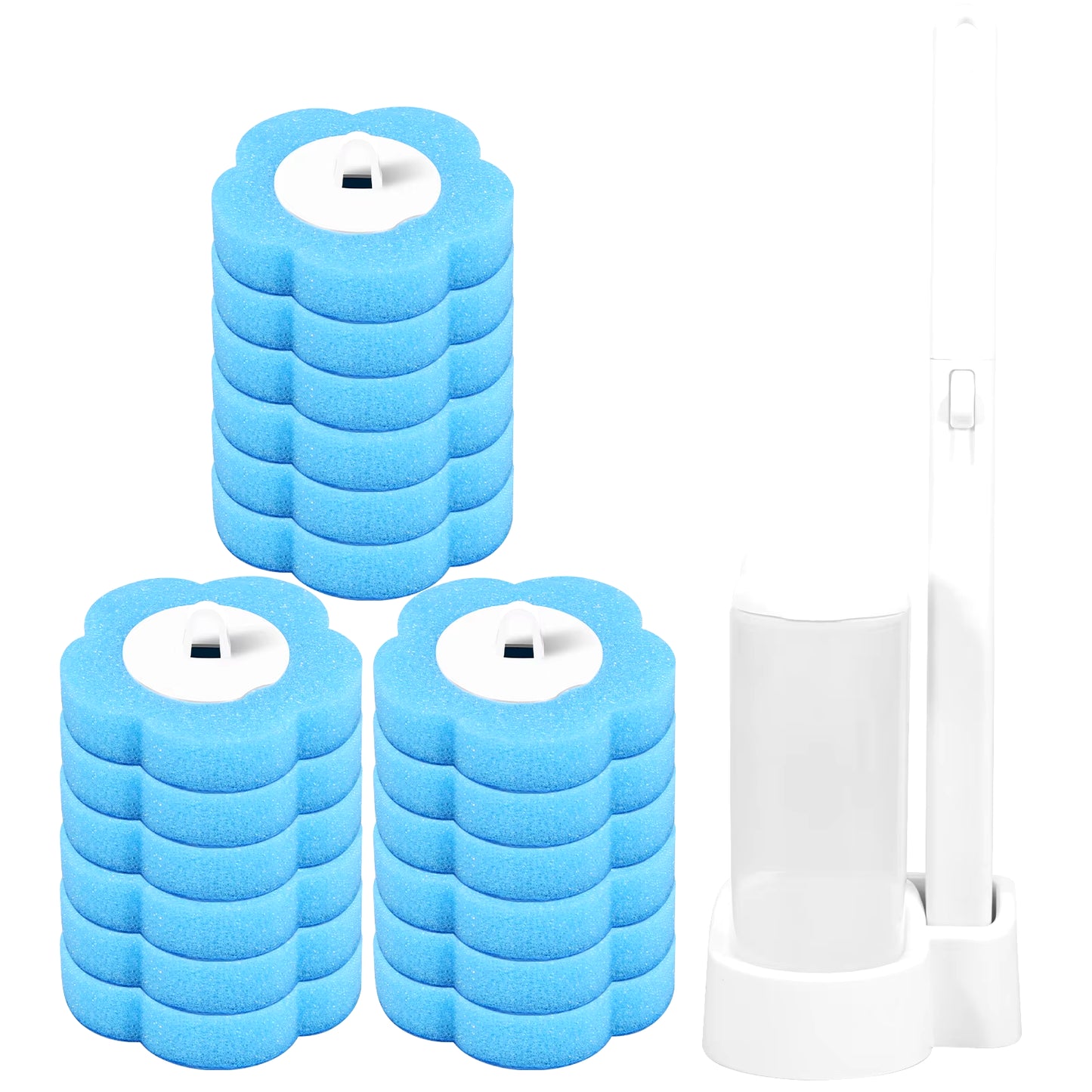18/36 Pcs Toilet Brush Disposable Replacement Head Cleaning Kit Toilet Bowl Brush Long Handle Wc Accessories Tool