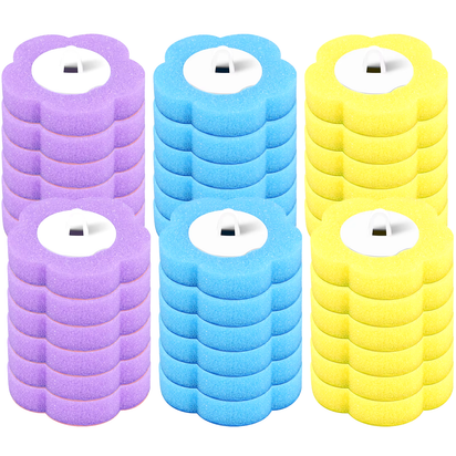 24/72Pcs Disposable Toilet Brush Long Handle Wall-Mounted Wc Cleaning Tool Kit with Replaceable Brush Head Bathroom Accessories